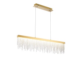 IL32877  Bano Linear Dimmable Pendant 40W LED French Gold